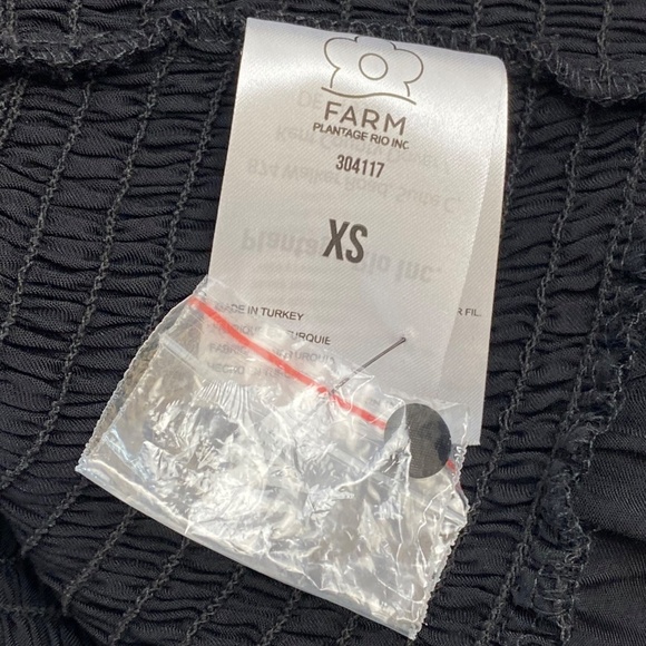 FARM RIO Heart Neckline Mini Dress in Black Size XS -NWT - Picture 10 of 12